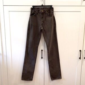Vintage Wrangler Brown Denim Size 28”
